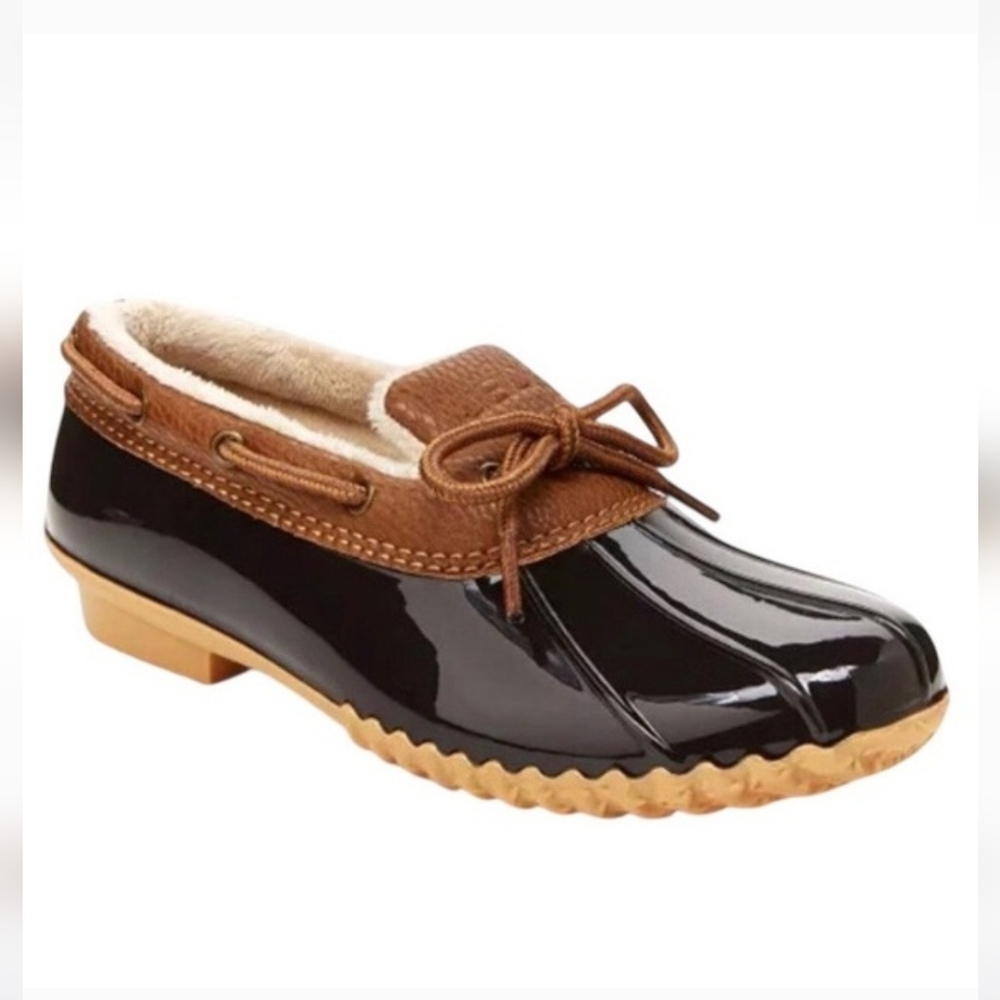 Jambu Black and Brown Winter Rain Boots - Picture 3 of 11